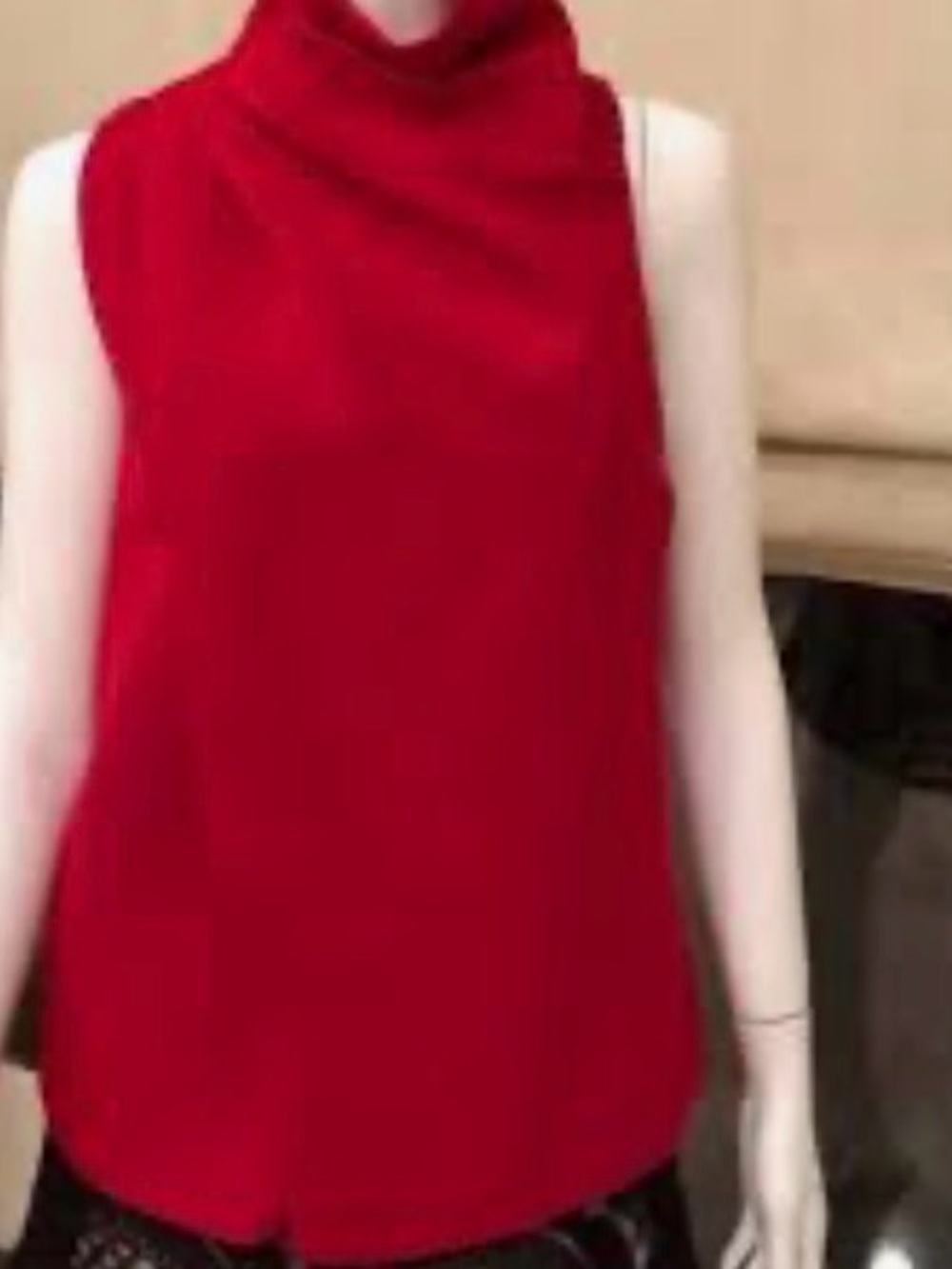 C/MEO Collective Vibrant Red Top with Cowl Detail XS